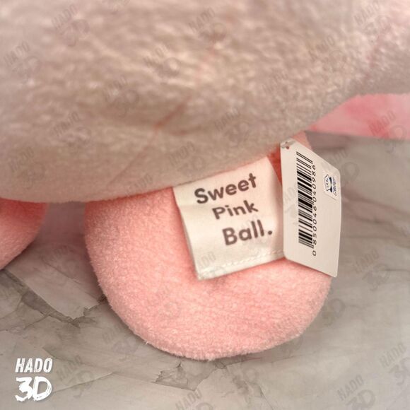 Kirby Nintendo - New Round1 EXCLUSIVE Big 13" Pastel Sweet Pink Ball Kirby Plush - Picture 7 of 7